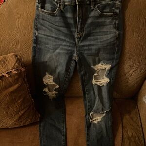 American Eagle Outfitters Distressed Black Jeans